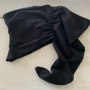 Black fashion crop top